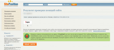Сервис Siteposition Siteposition